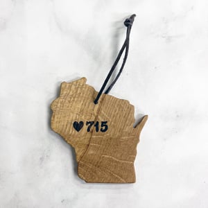 715 Wisconsin ornament #6 - white oak