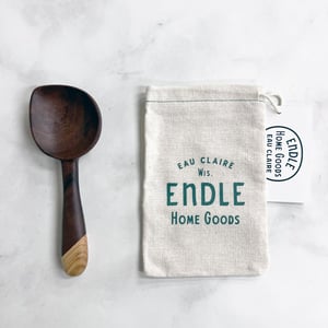 Walnut + ash coffee scoop