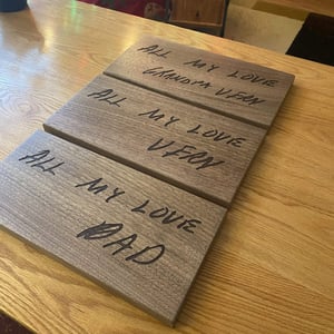 Custom engraving example